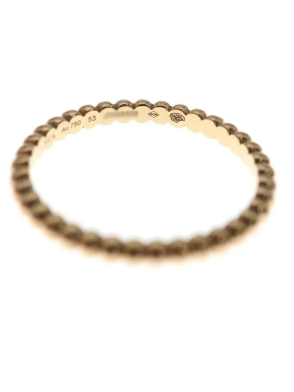 Van Cleef & Arpels Perlee Small Ring Pink Gold